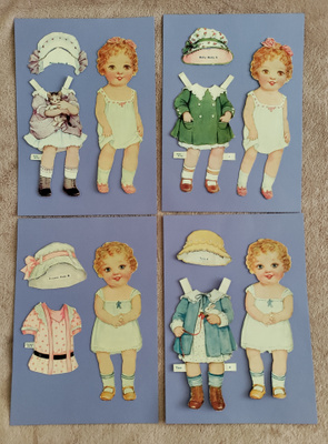 Paperinuket 2+2 kpl pikkutyttöjä