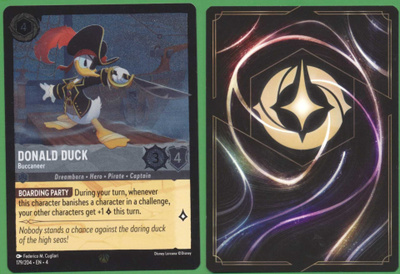 Lorcana Donald Duck - Buccaneer foil