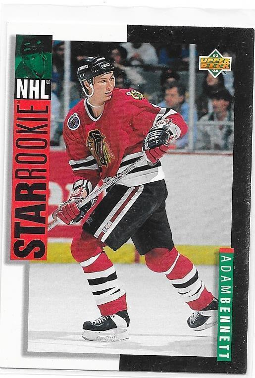 1993-94 Upper Deck #237 Adam Bennett Chicago Blackhawks RC
