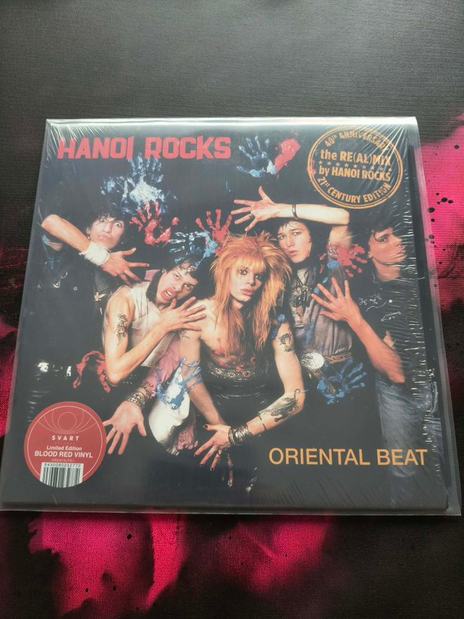 HANOI ROCKS oriental beat LP bloodred