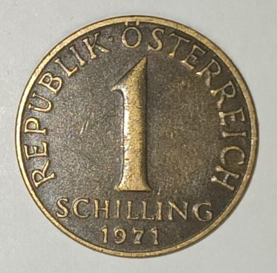 Itävalta 1 schilling 1971, 2 kuvaa