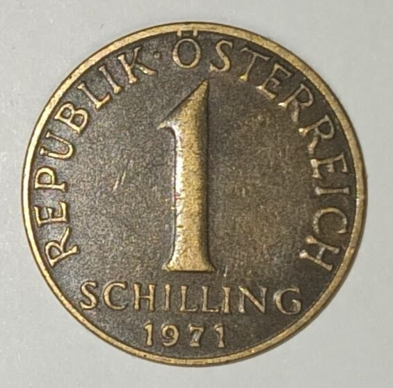 Itävalta 1 schilling 1971, 2 kuvaa
