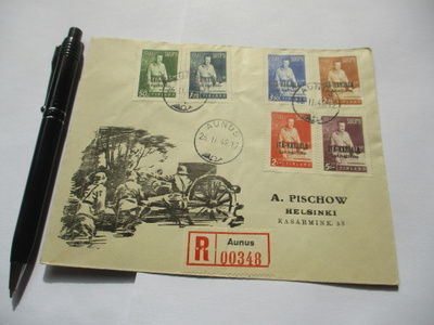 1942 Aunus R kuori Mannerheim merkein
