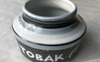 Laholms keramik Tobak purkki