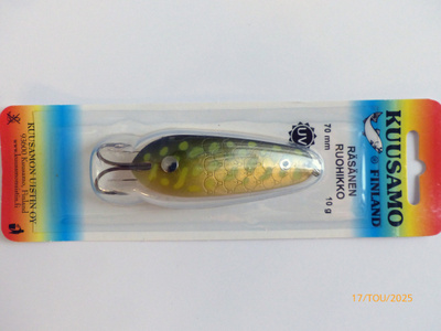 KUUSAMO HELMI RÄSÄNEN RUOHIKKO 70mm, 10g Väri: Ye/G/GR-B,UV