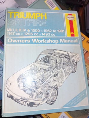 Korjausopas Triumph Spitfire Haynes ( SIS POSTIKULU )