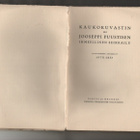 Eräs, Antti: Kaukokuvastin eli Jooseppi Puustisen, WSOY 1931 - pikkukuva 2