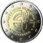 Slovakia 2 € 2014 EU:in liittymisen 10-vuotispäivä,UNC - pikkukuva 1