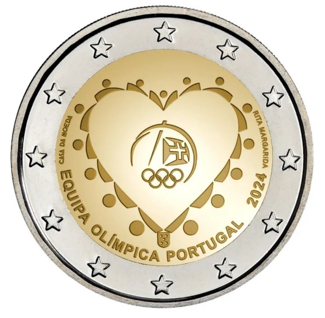 ** PORTUGALI 2€ 2024 Pariisin olympialaiset pillerissä **
