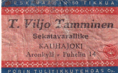 Kasuhajoki, T. Viljo Tammine4n .  s60