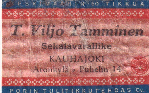 Kasuhajoki, T. Viljo Tammine4n .  s60