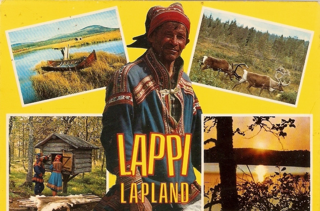 LAPPI : Monikuva kortti. Kulkenut -73