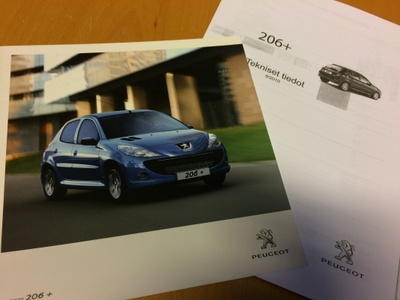 Myyntiesite - Peugeot 206+ - 9/2010