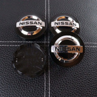 Nissan vannekeskiöt – Kromi-Musta – 54mm (4kpl s - pikkukuva 3