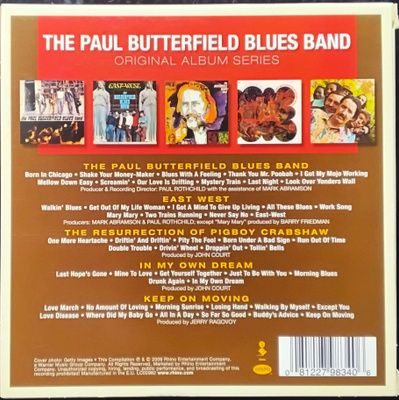 THE PAUL BUTTERFIELD BLUES BAND; Original albumi 5CD BOX