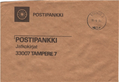 POSTILÄHETYS TORNIO 2