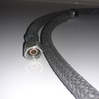 Hydrauliikkaletku 1m, metallipunospäällyste. - pikkukuva 2
