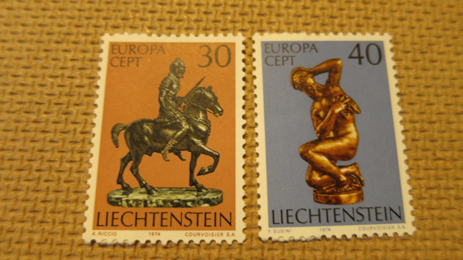 Liechtenstein 1974: Europa - veistoksia