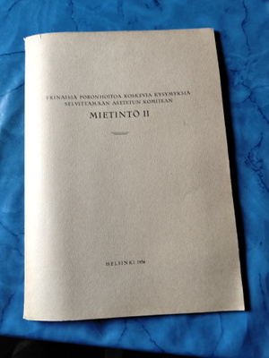 poronhoitomietintö 2 v 1934