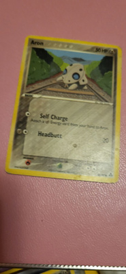 Aron #48 Pokemon EX Legend Maker card