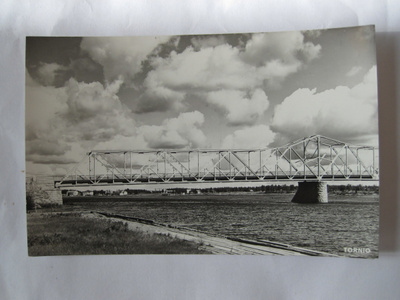 VANHA Postikortti Tornio 1950-luku Alkup.Mallikappale