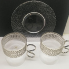 Timo Sarpaneva Tsaikka lasit 2 kpl aluslautasilla, Iittala - pikkukuva 4