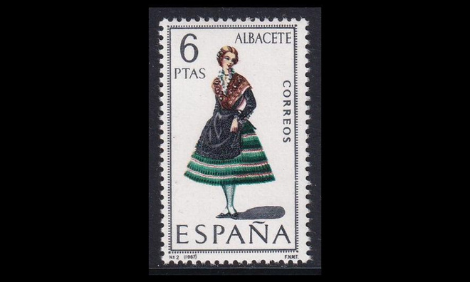 Espanja 1663 ** Kansanpukuja Albacete (1967)