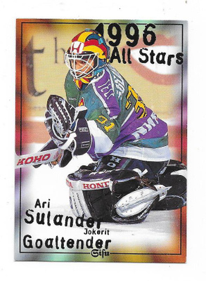 1996-97 SISU #175 Ari Sulander , Jokerit MV