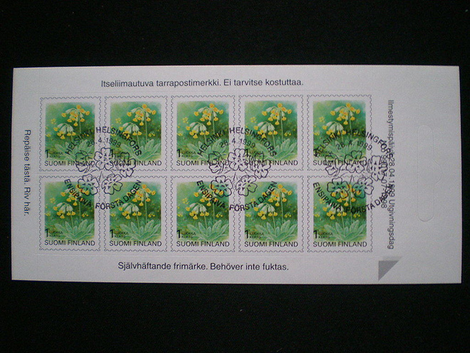 FDC-leimattu arkki Kevätesikko 1999 - LaPe 1472 o