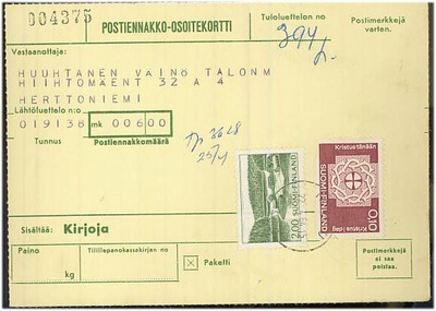 M63 1964 postiennakkopaketti