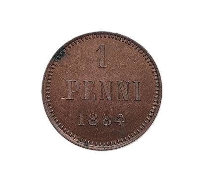 1 Penni 1884 - Harvinainen - Hyväkuntoinen!