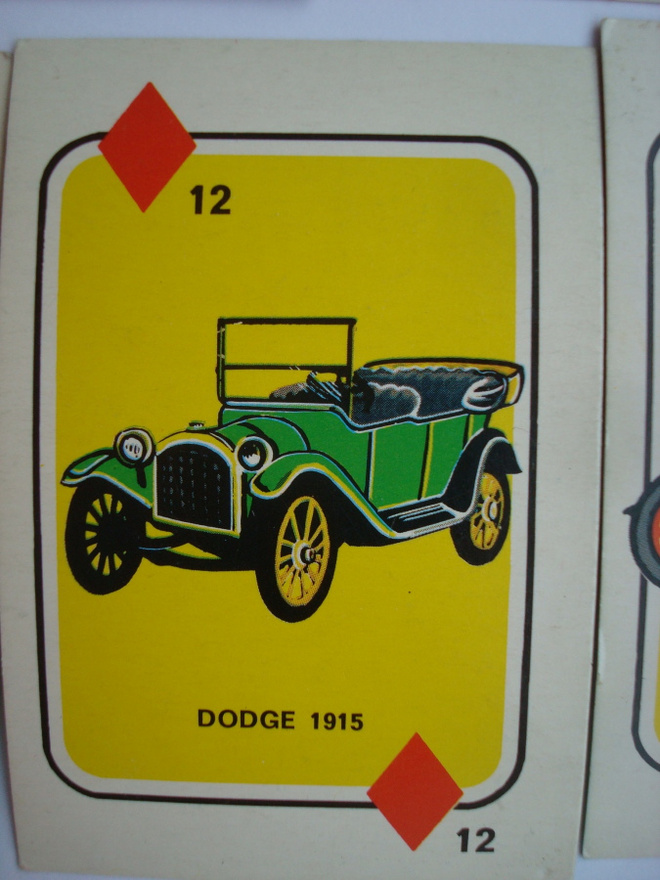 Vanhat autot pelikortIt: DODGE 1915