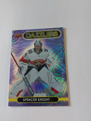 2021-22 Upper Deck Dazzlers Purple #DZ21 Spencer Knight