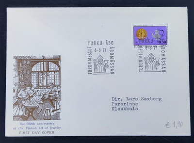 1971 FDC Kultasepäntaito