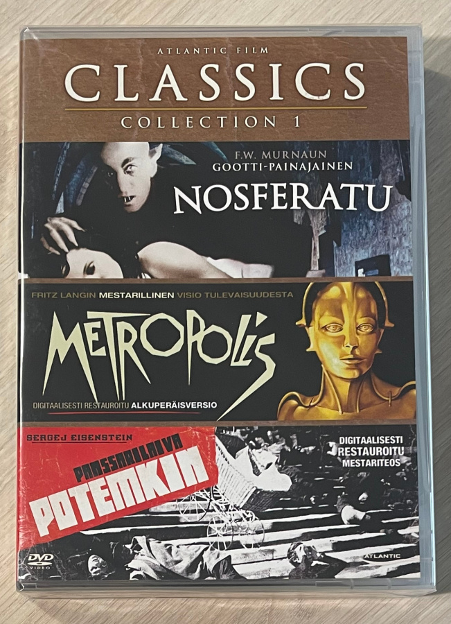 Nosferatu (1922) Potemkin (1925) Metropolis (1927) *UUSI*