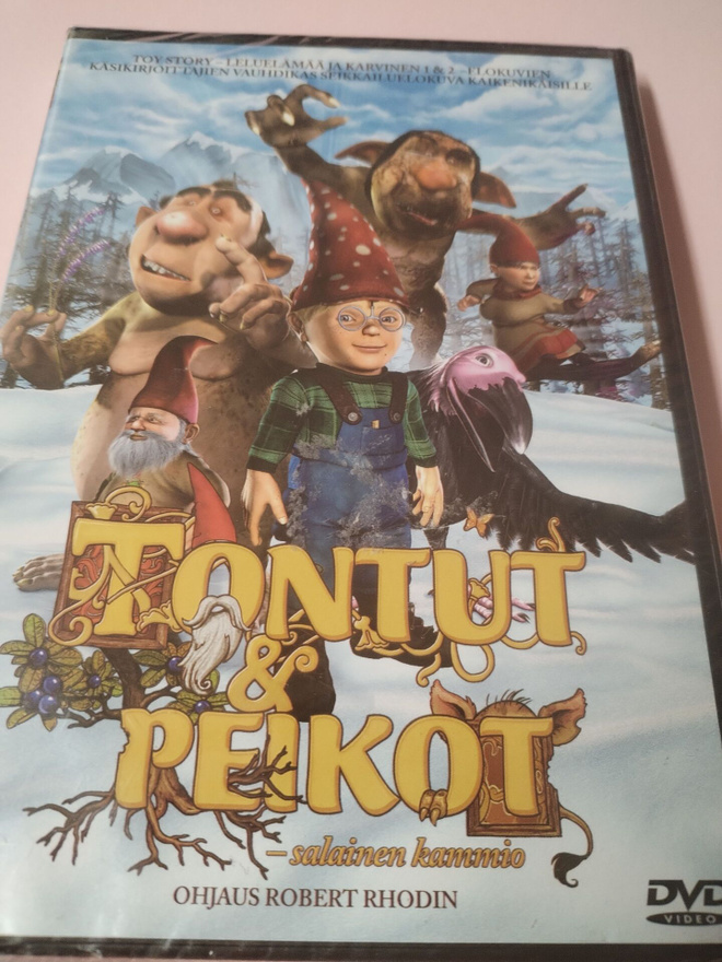 Tontut ja peikot dvd,muoveissa.