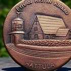 Hattula merkki rasiassa. Halkaisija - 45 mm. Hyväkuntoinen k - pikkukuva 2