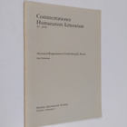 Erik Wahlström : Accentual responsion in Greek strophic p... - pikkukuva 1