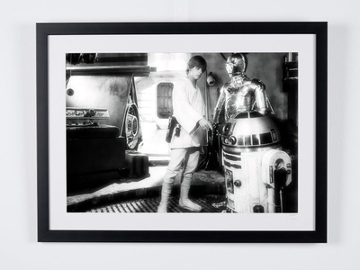 Star Wars - Luk? Skywalker (Mark Hamill) with R2-D2 and C-3P
