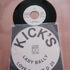Kick's – Lady Bally 7" ps orig 1976 Love Records uusi mint!! - pikkukuva 1