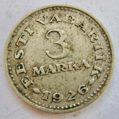 Viro Eesti 3 marka 1926 Hyvä