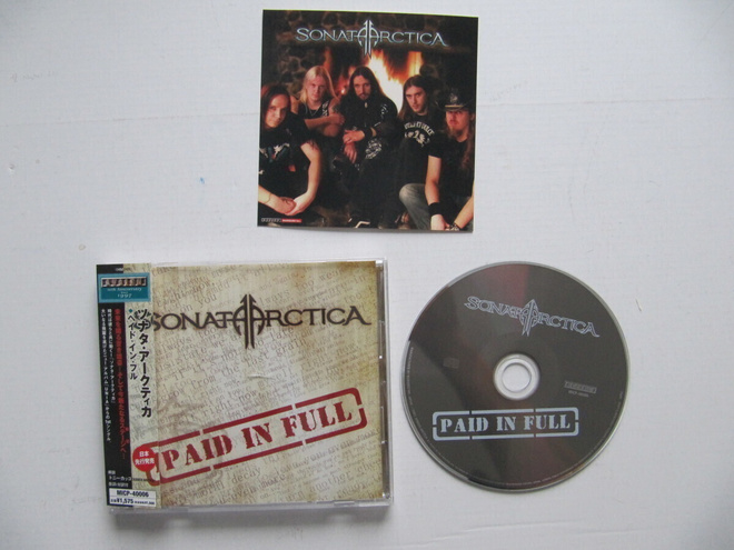Sonata Arctica Paid In Full CDEP Japanilainen OBI