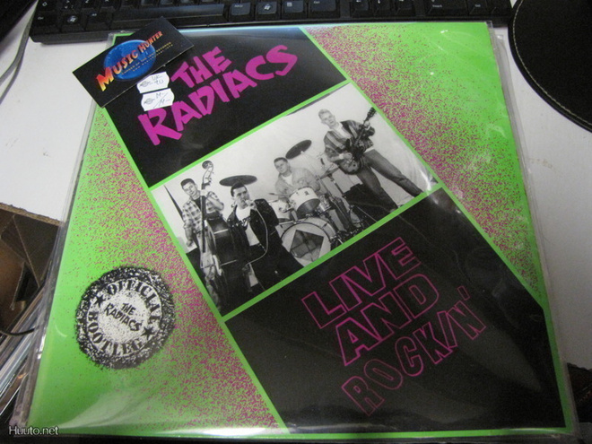 RADIACS - LIVE AND ROCKING LP UK '90 PAINOS M-/M-