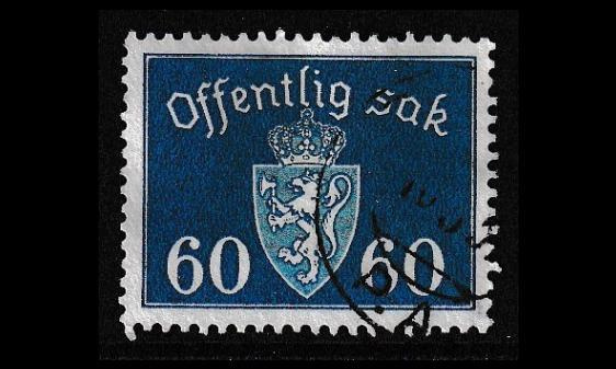 Norja 42 o Virkamerkki 60 öre (1939)