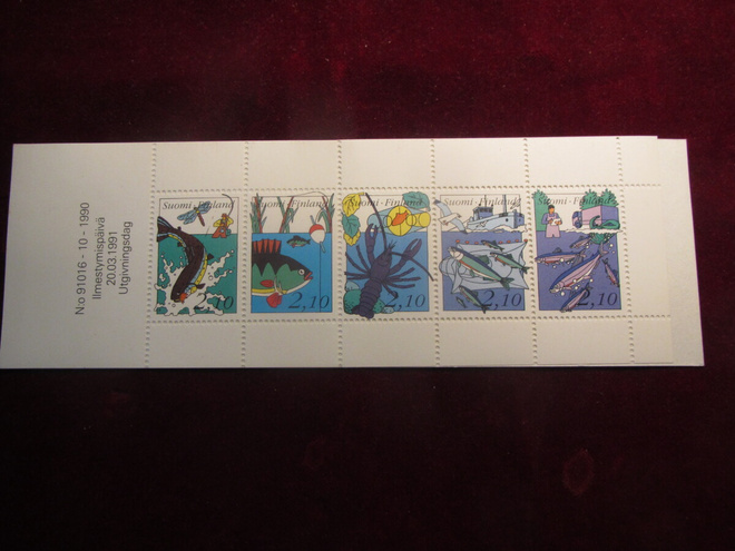 Kalastus. Postimerkkivihko. 1991