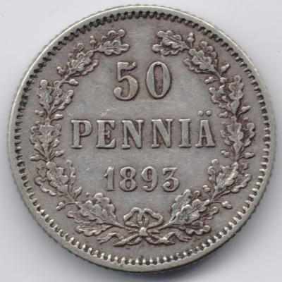 1893 50 penniä tyyppi 328.1 kl6