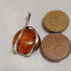 Upea Meripihka Hopea riipus 925, baltic amber - pikkukuva 4
