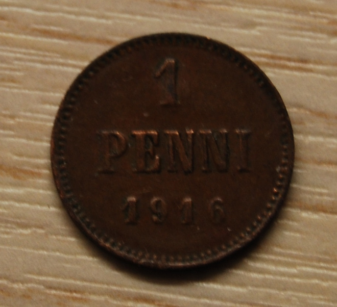 Suomi, 1 penni 1916, Nikolai II