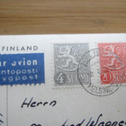 Helsinki tuomiokirkko postikortti Saksaan 1958 - pikkukuva 2