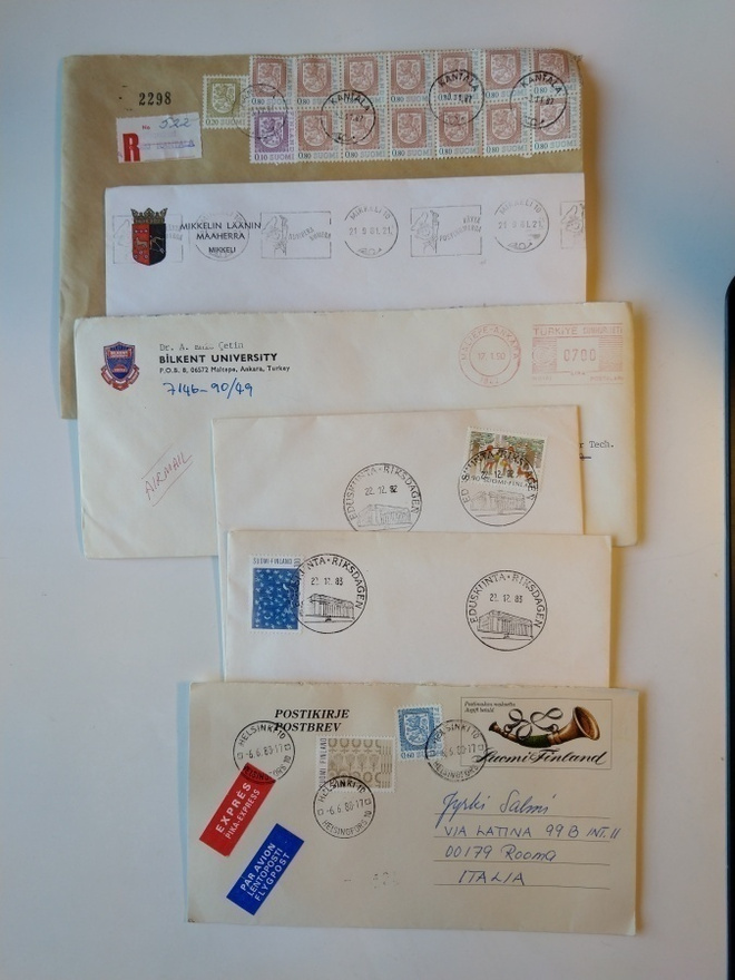 3 erikoista postilähetystä 1980-luvulta